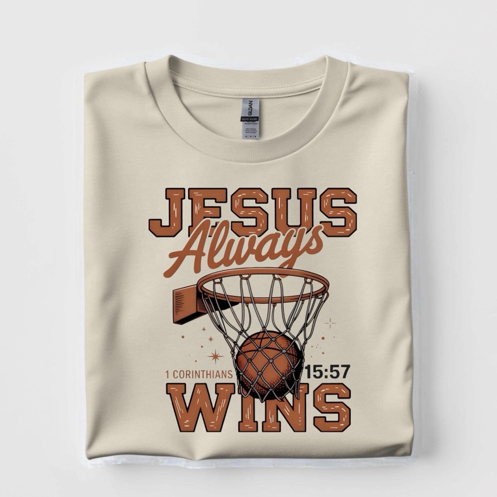 Jesus Always Wins t-shirt. New made to order Religious Christian S M L XL
